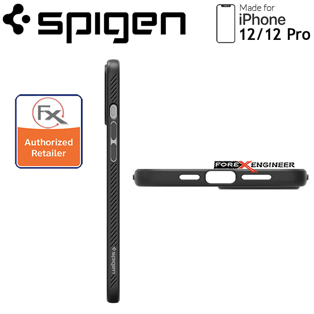 Spigen Liquid Air for iPhone 12 - 12 Pro 6.1 inch - Matte Black ( Barcode : 8809710756496 )