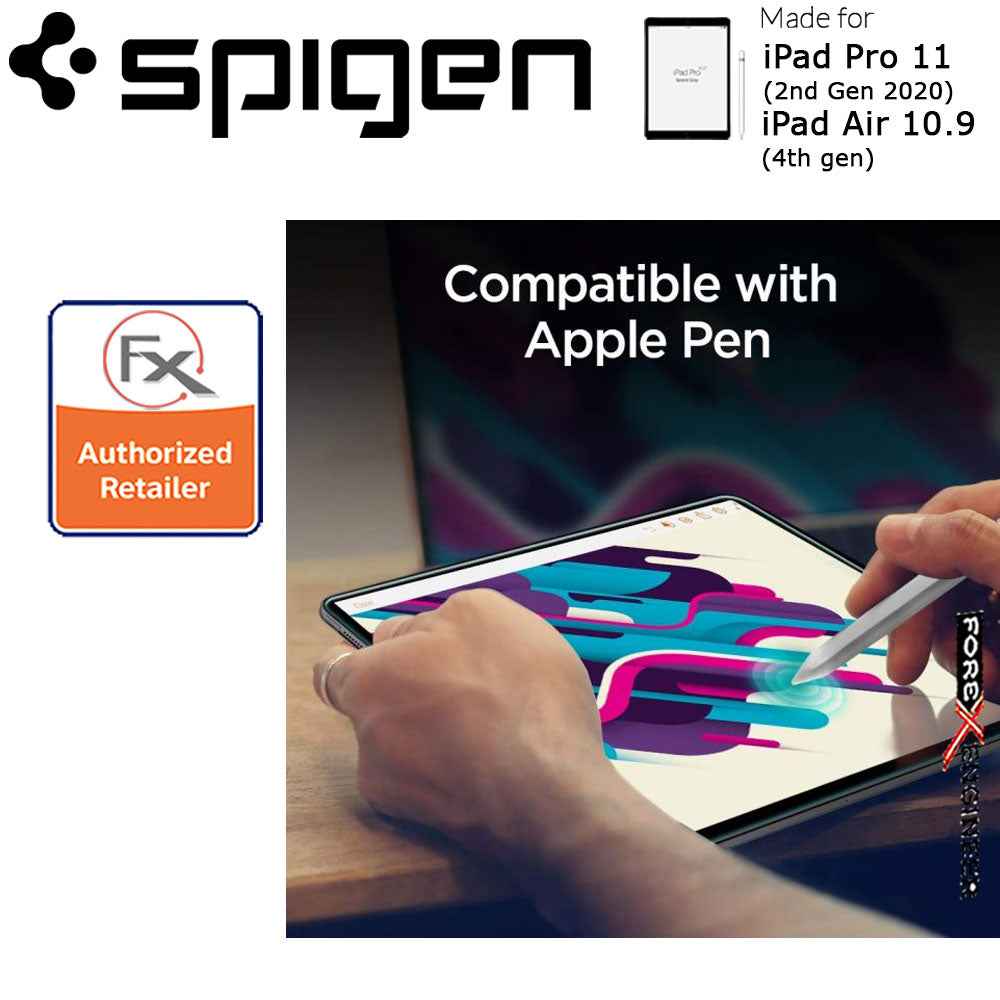 Spigen Premium Tempered Glass Screen Protector for iPad Air 10.9" (4th Gen) - iPad Pro 11 (2nd Gen 2020) - Clear (Barcode : 8809640250354 )