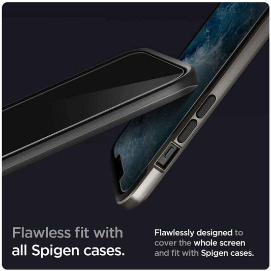 Spigen Privacy Screen Protector for iPhone 12 Mini 5.4" - AlignMaster Full Coverage (2pcs) ( Barcode : 8809710757219 )
