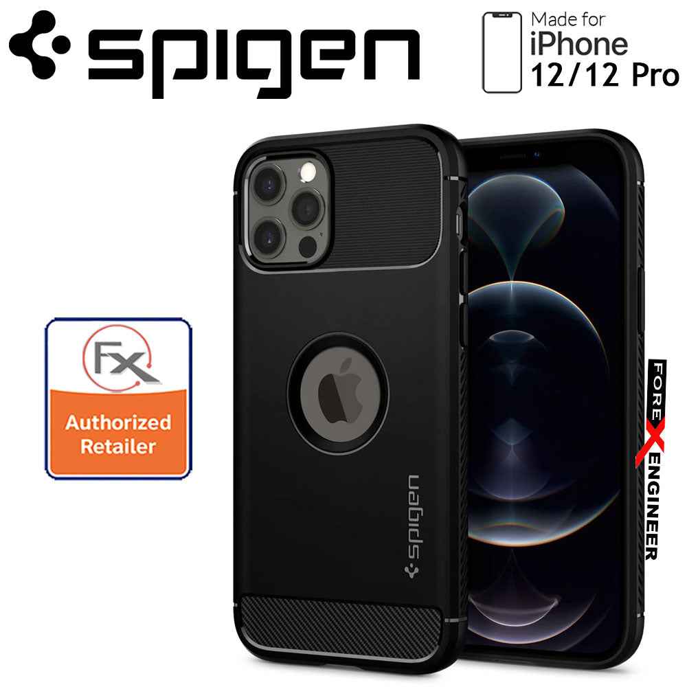 Spigen Rugged Armor for iPhone 12/ 12 Pro - Matte Black