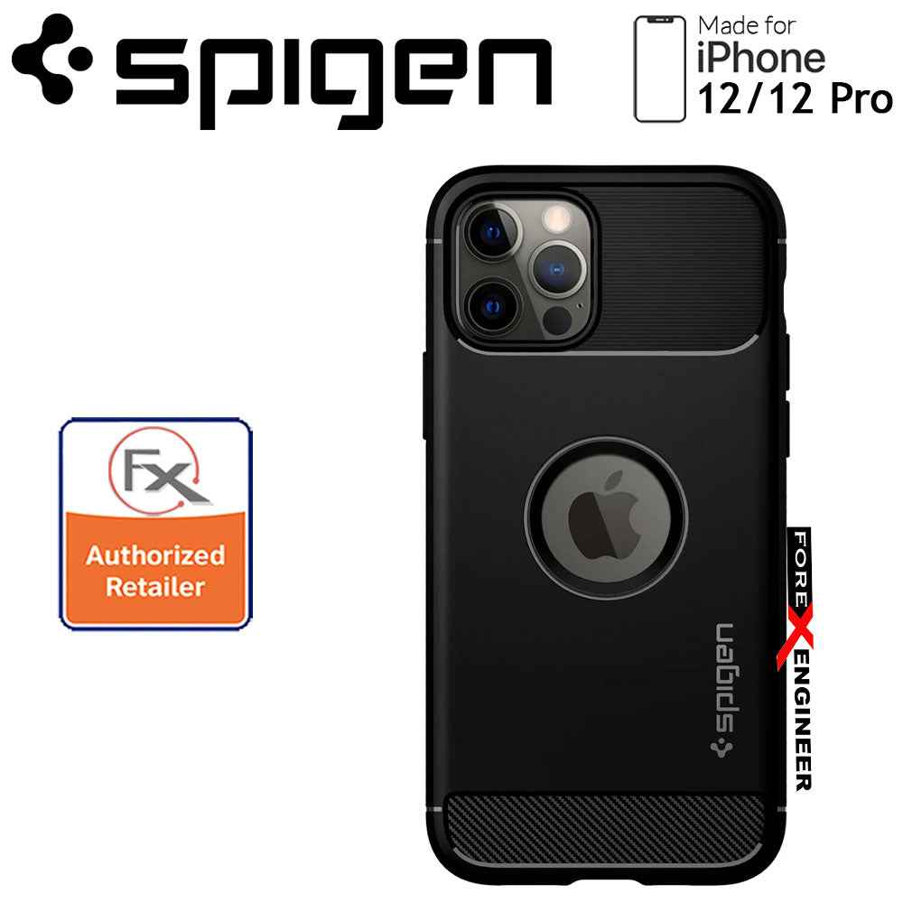Spigen Rugged Armor for iPhone 12/ 12 Pro - Matte Black