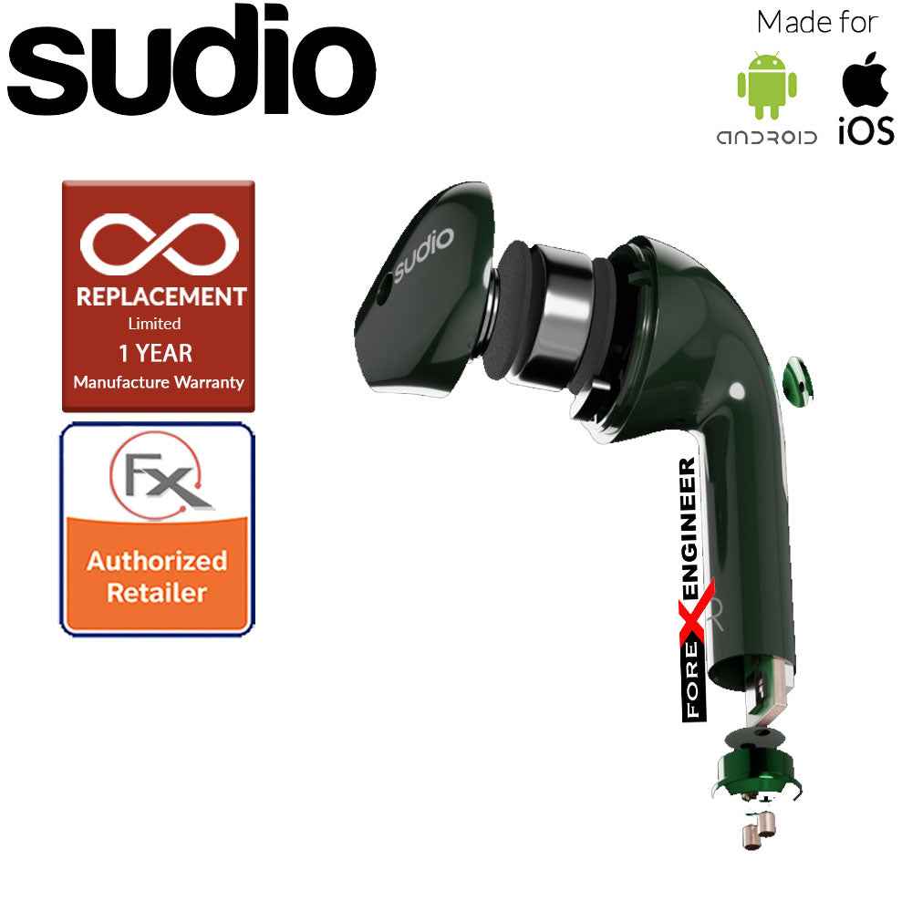Sudio Nio Wireless Earbuds with Environmental Noise-Canceling Microphones ( Green ) ( Barcode : 7350071385104 )