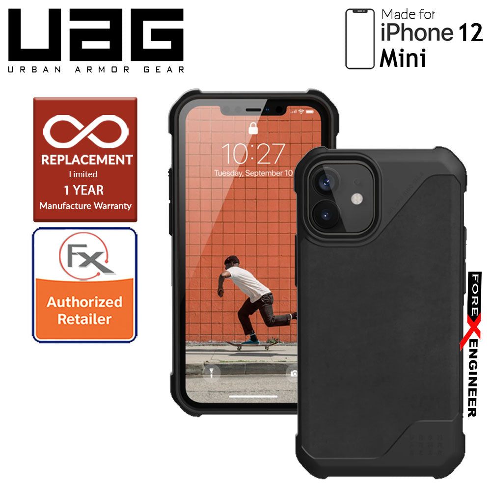 UAG Metropolis LT for iPhone 12 Mini 5G 5.4" - Leather Black (Barcode : 812451036725 )