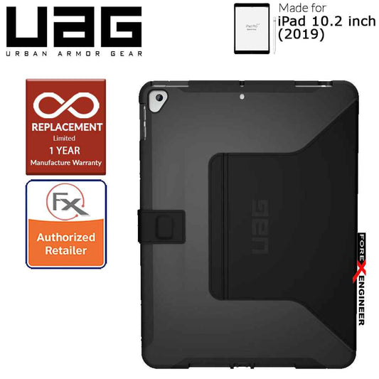 UAG Scout with Folio for iPad 10.2 inch ( 7th - 8th - 9th Gen ) ( 2019 - 2021 ) - Built-in Kickstand and Apple Pencil Holder ( Black ) ( Barcode : 812451034943 )