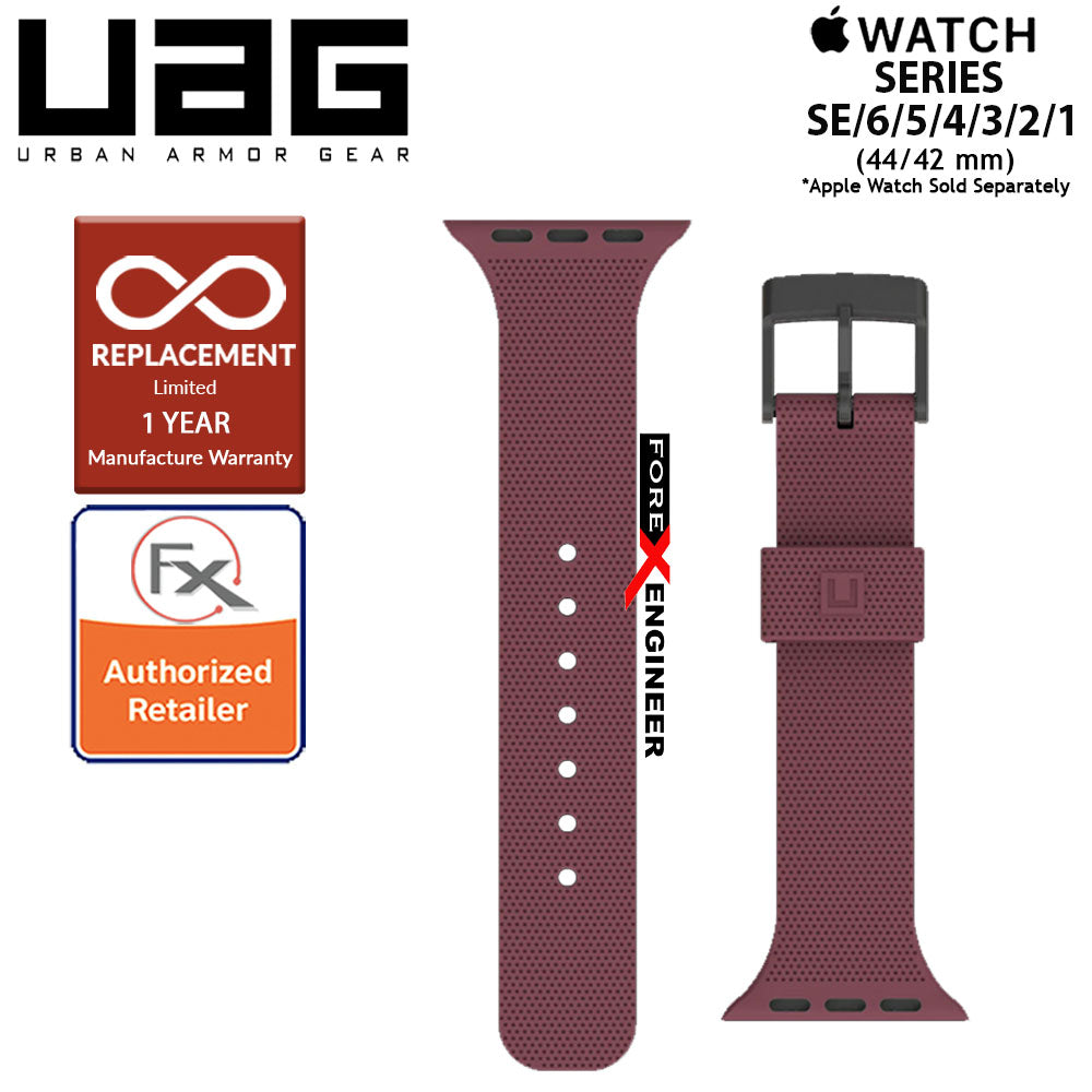 UAG Silicone Strap for Apple Watch Series 7 - SE - 6 - 5 - 4 - 3 - 2 - 1 ( 45mm - 42mm - 44mm ) - Aubergine (Barcode : 812451036312 )