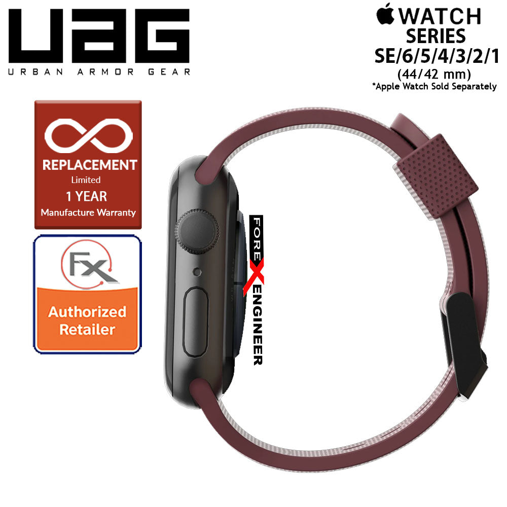 UAG Silicone Strap for Apple Watch Series 7 - SE - 6 - 5 - 4 - 3 - 2 - 1 ( 45mm - 42mm - 44mm ) - Aubergine (Barcode : 812451036312 )