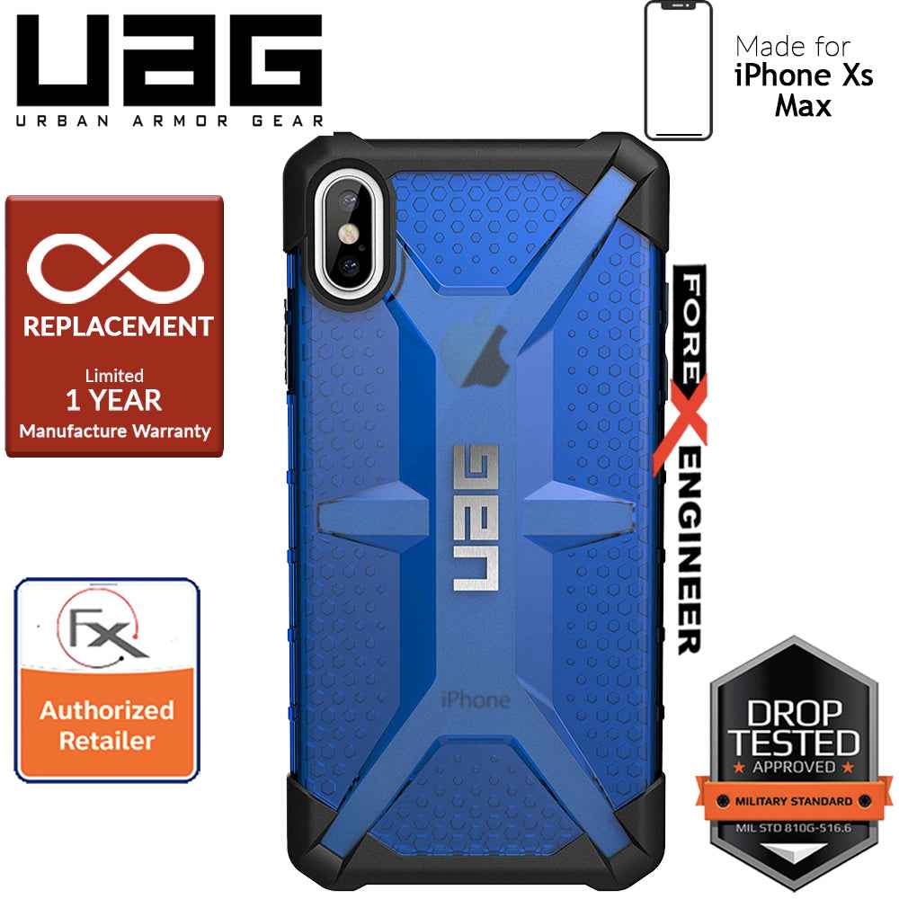 UAG Plasma for iPhone Xs Max Feather-Light Rugged & Military Drop Tested - Cobalt color - Forexengineer-malaysia