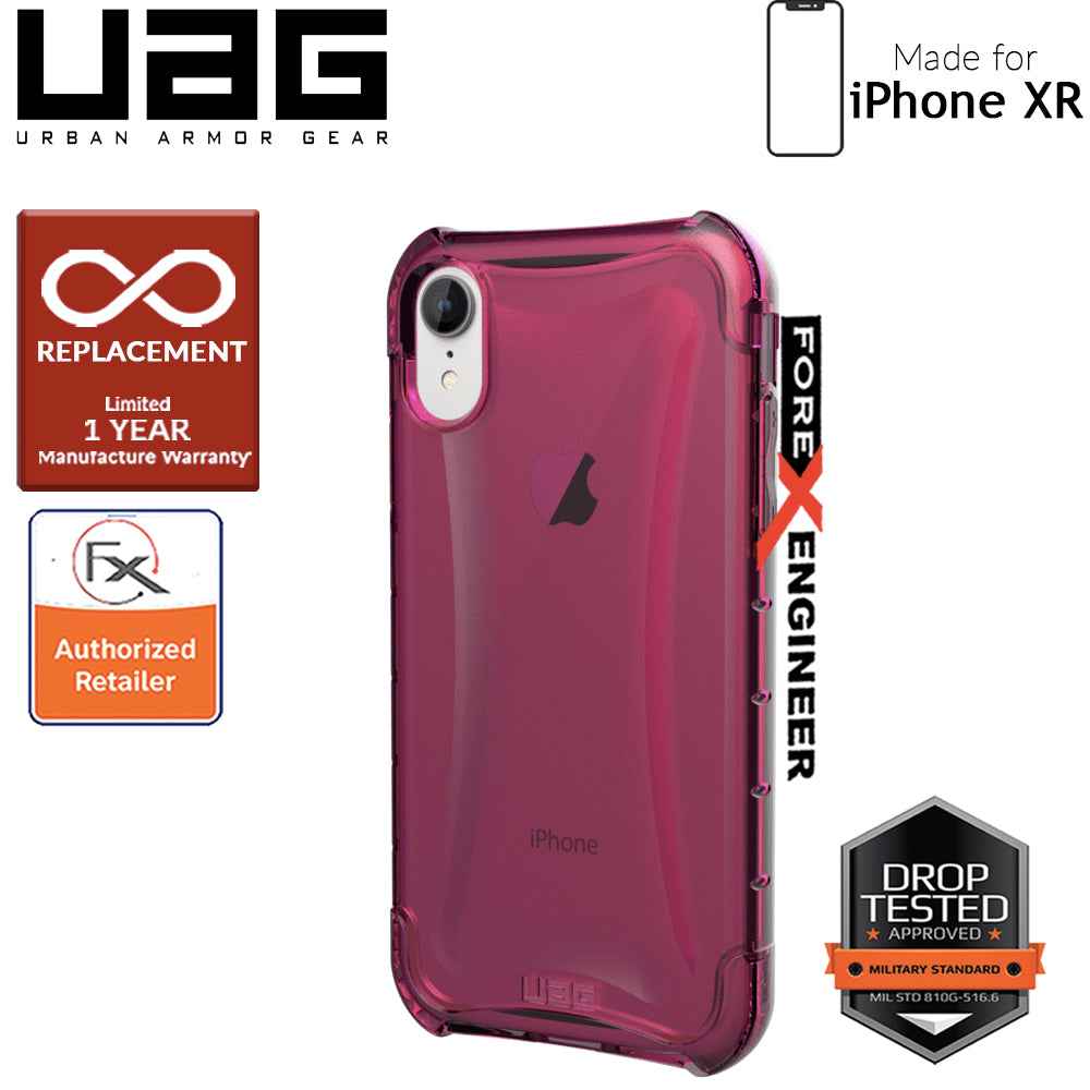 UAG Plyo for iPhone XR Feather-Light Rugged & Military Drop Tested - Pink color - Forexengineer-malaysia