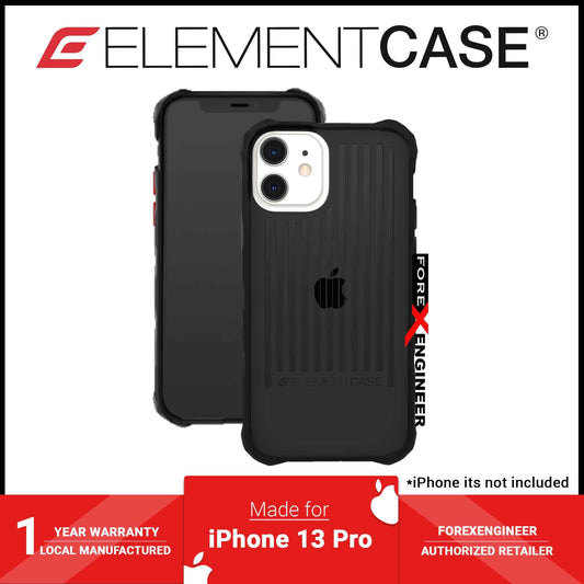 Element Case Special Ops for iPhone 13 - 13 Pro 6.1" 5G - Smoke - Black