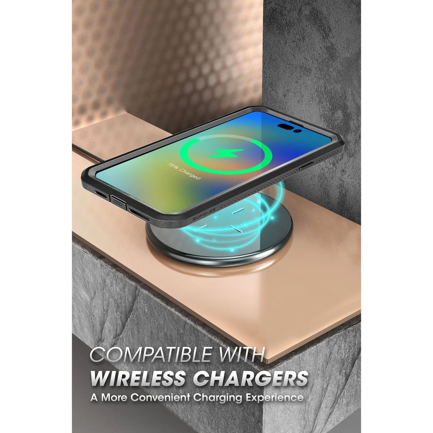 Supcase Unicorn Beetle UB PRO for iPhone 14 Pro - Rugged Case with Built-In Screen Protector - Black - Forexengineer -Malaysia- 843439119321