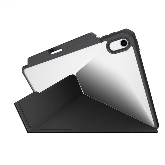 ITSKINS Hybrid R Solid Folio for iPad A16 11th Gen ( 2025 ) / iPad 10.9” 10th Gen ( 2022 ) - Drop Protection Up to 1.5m - Black (Barcode: 4894465836542 ) - Forexengineer -Malaysia- 4894465836542