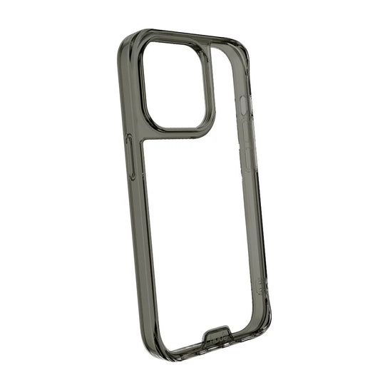 Hoda Crystal Pro Glass Case for iPhone 14 Pro Max Tempered Glass Backplate Military Standard - Clear Black ( Barcode: 4711103545096 ) - Forexengineer -Malaysia- 4711103545096