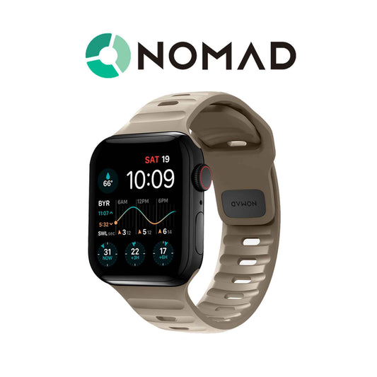 Nomad Sport Strap for Apple Watch Series 7 - 6 - SE - 5 - 4 - 3 - 2 - 1 ( 45mm - 44mm - 42mm ) V2 - Dune (Barcode: 856500011349 )