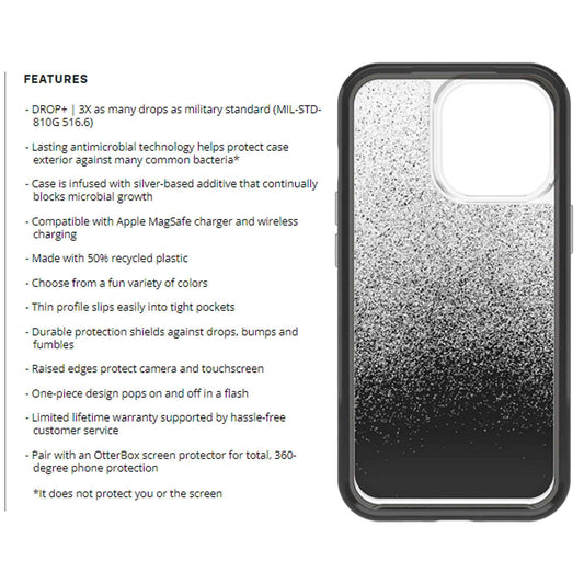 Otterbox Symmetry Clear for iPhone 13 Pro Max 6.7" 5G - Antimicrobial Case - Ombre Spray (Barcode: 840104265475 )