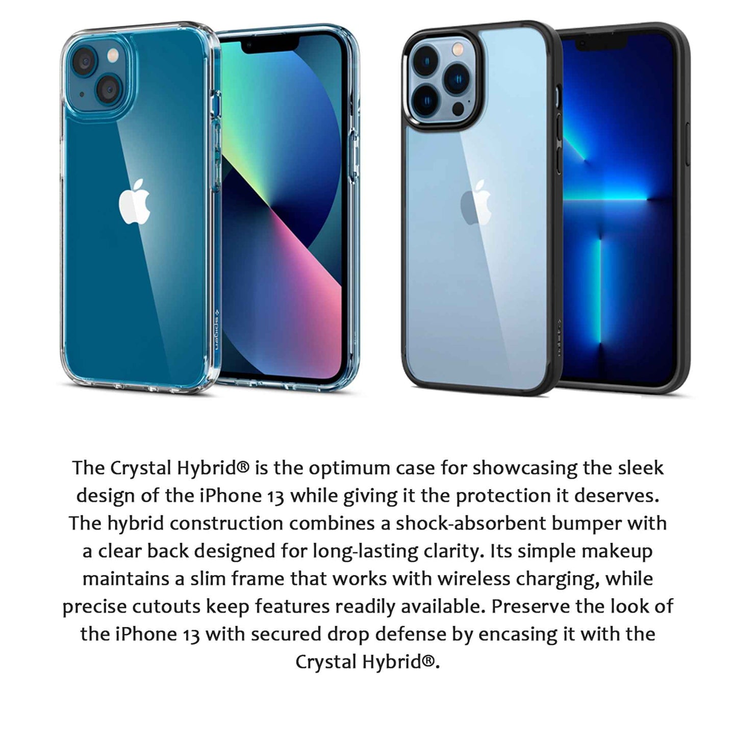 Spigen Crystal Hybrid for iPhone 13 Pro Max 6.7" 5G - Crystal Clear