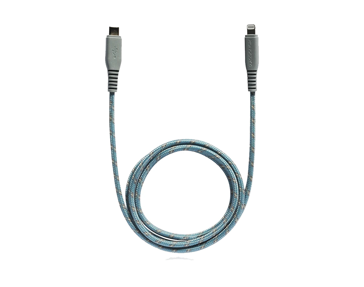 Monocozzi Motif Braided USB-C to Lightning Cable ( 100cm ) - Charcoal (Barcode: 4895199105324 ) - Forexengineer-malaysia