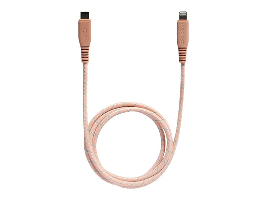 Monocozzi Motif Braided USB-C to Lightning Cable ( 100cm ) - Coral (Barcode: 4895199105331 ) - Forexengineer-malaysia