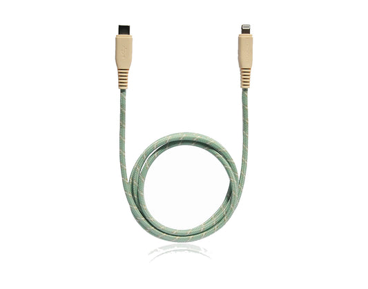 Monocozzi Motif Braided USB-C to Lightning Cable ( 100cm ) - Green (Barcode: 4895199105348 ) - Forexengineer-malaysia