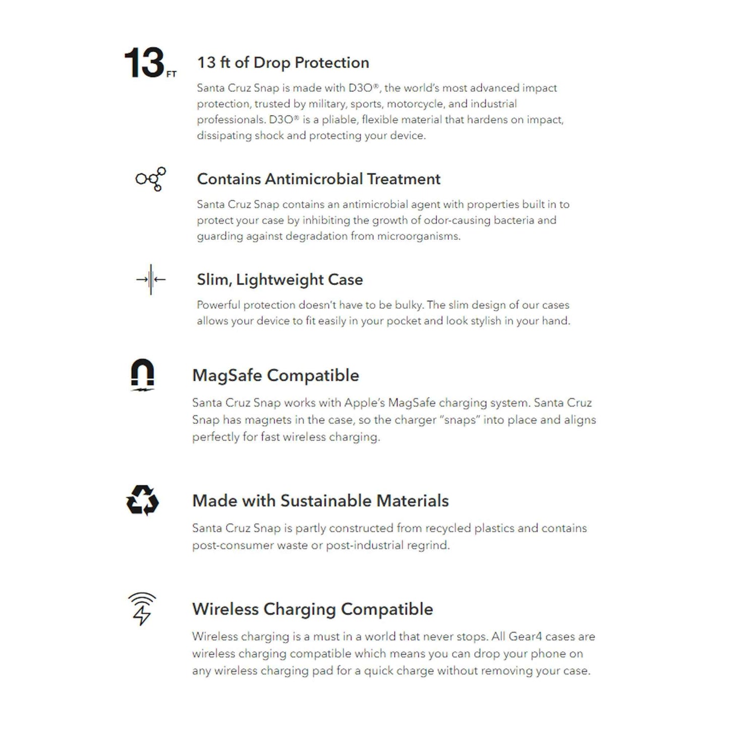 Gear4 Santa Cruz Snap for iPhone 14 Pro - Magsafe Compatible - Blue (Barcode: 840056166387 )