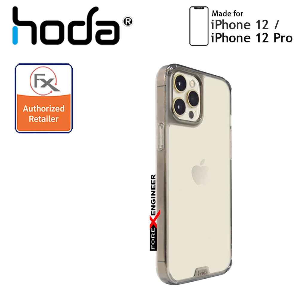 Hoda Crystal Pro Glass for iPhone 12 - 12 Pro 5G 6.1" - Military Standard Case - Clear Black (Barcode : 4713381519974)