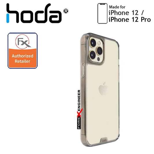 Hoda Crystal Pro Glass for iPhone 12 - 12 Pro 5G 6.1" - Military Standard Case - Clear Black (Barcode : 4713381519974)