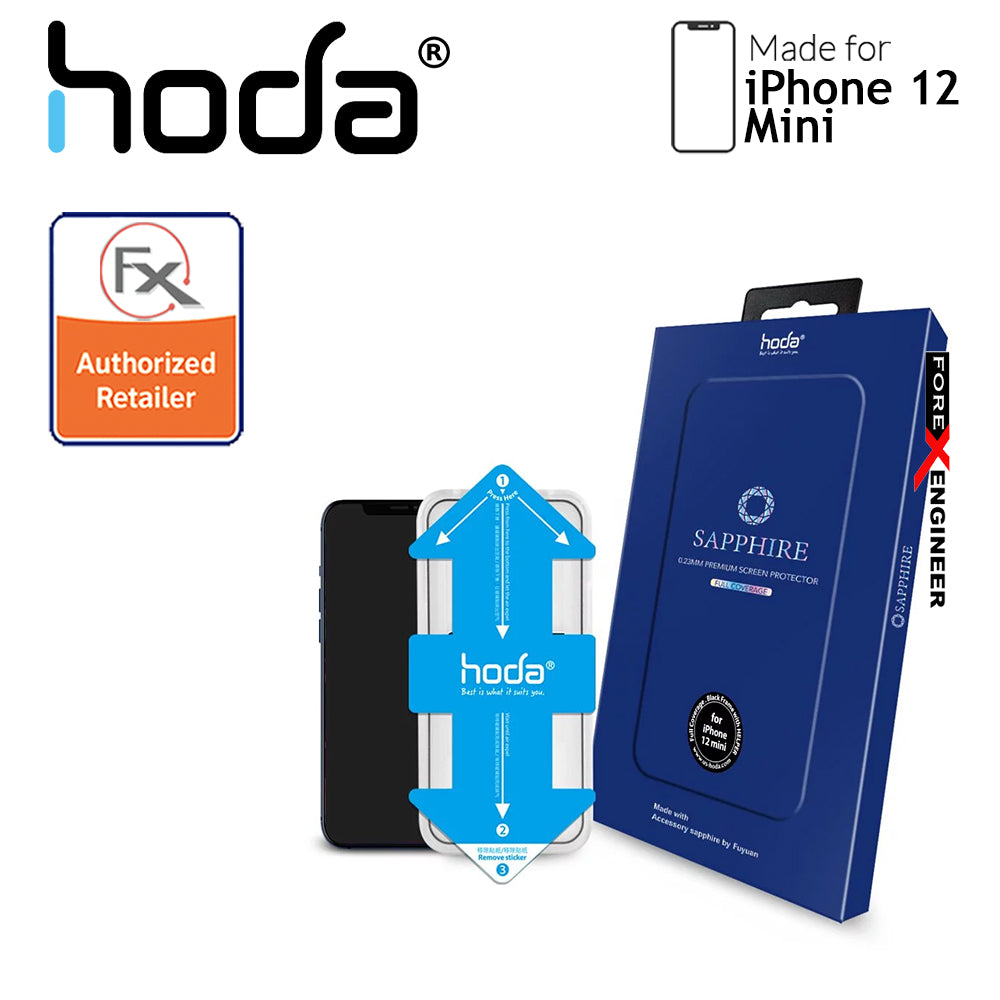 Hoda Sapphire Screen 3D Illusion Protector for iPhone 12 Mini with Helper (Barcode: 4713381519080) - Forexengineer -Malaysia- 4713381519080