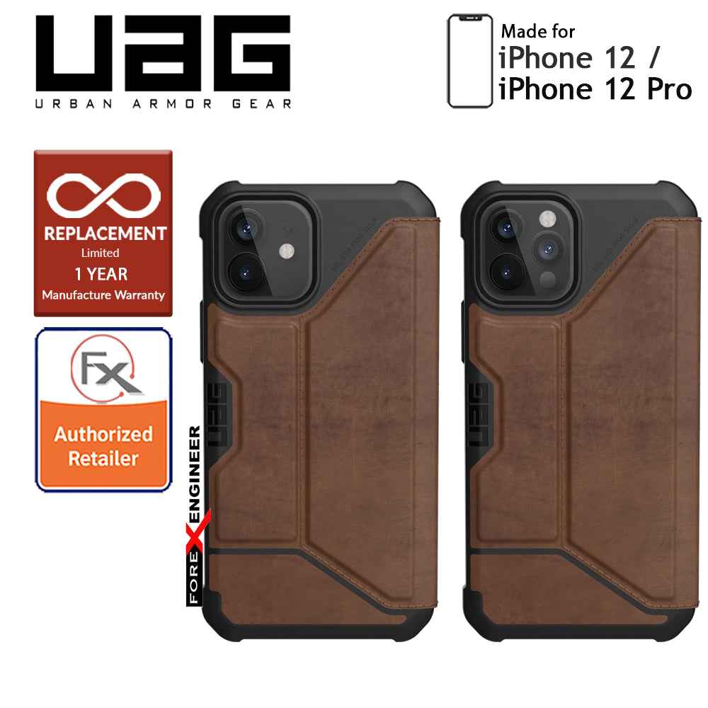 UAG Metropolis for iPhone 12 - 12 Pro 5G 6.1" - Leather Brown (Barcode : 812451037012)