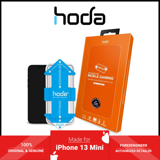 Hoda Tempered Glass for iPhone 13 Mini 5.4" 5G ( 2.5D 0.33mm Full Coverage ) - with Helper - Matte (Barcode: 4711103541975 )
