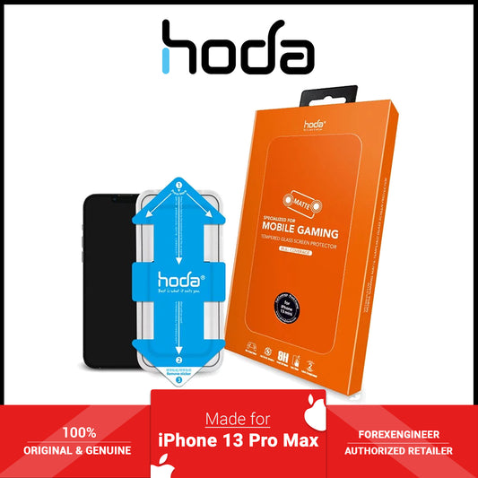 Hoda Tempered Glass for iPhone 13 Pro Max  6.7" 5G ( 2.5D 0.33mm Full Coverage ) - with Helper - Matte (Barcode: 4711103541999 )