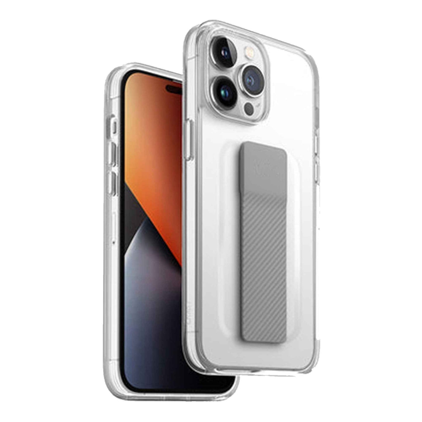 UNIQ Heldro Mount for 14 Plus - Detachable Wrist Strap Included - Clear ( Barcode: 8886463681800 )