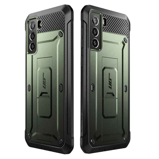 Supcase Unicorn Beetle Pro Rugged Case for Samsung Galaxy S21 FE with Built-in Screen Protector - Dark Green (Barcode: 843439113411 )
