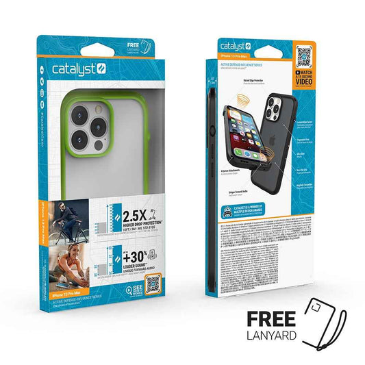 Catalyst Influence for iPhone 13 Pro Max 6.7" 5G - 10ft Drop Proof - Neon-Glow-In-The-Dark (Barcode: 840625111732 )