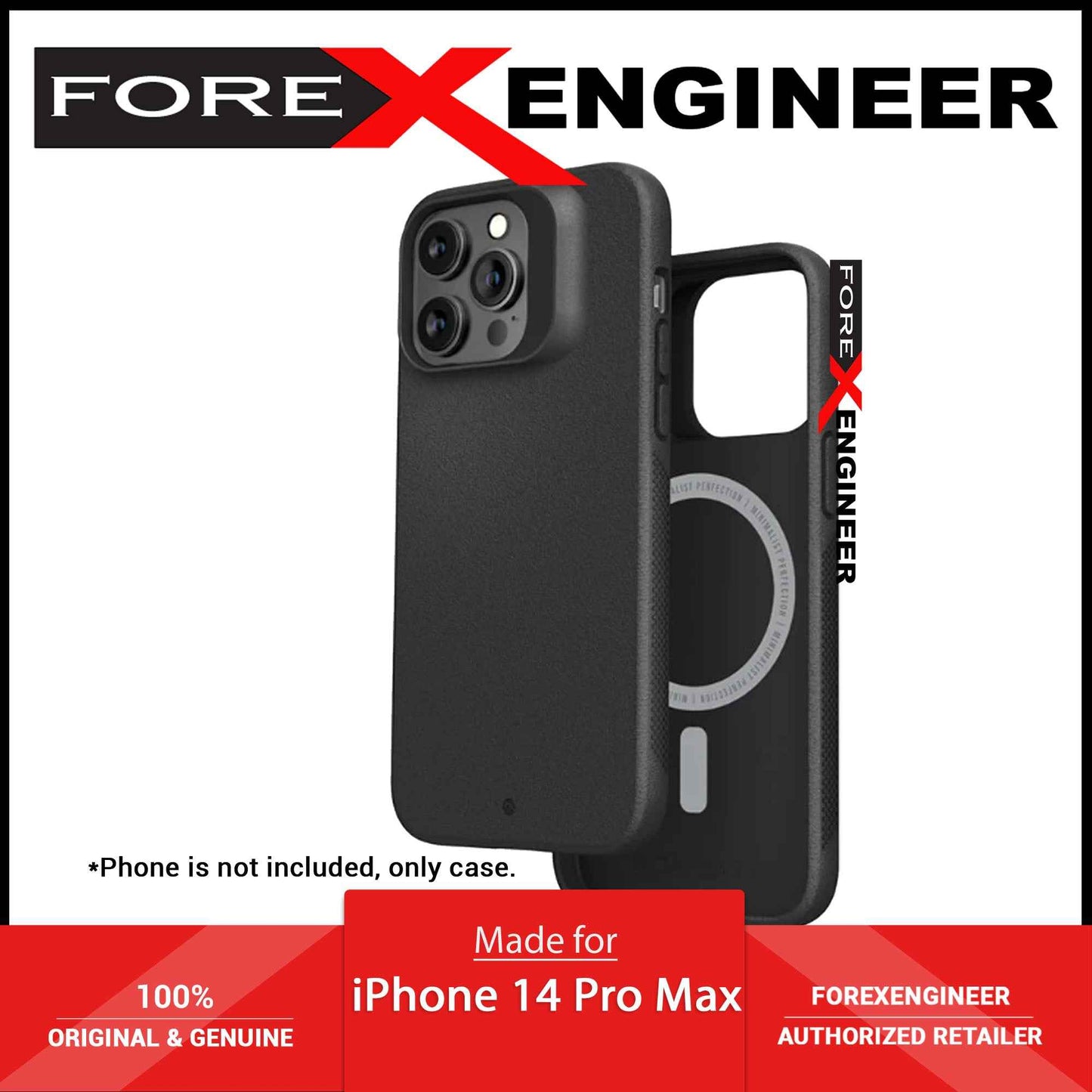 Caudabe Synthesis for iPhone 14 Pro Max - Magsafe Compatible - Black
