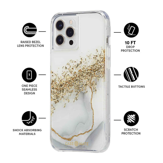 Case-Mate Karat Marble for iPhone 13 6.1" 5G with Antimicrobial (Barcode: 840171707120 )