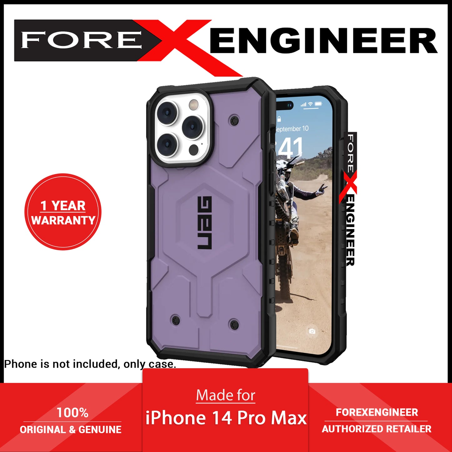 UAG Pathfinder Magsafe for iPhone 14 Pro Max - Lilac - Forexengineer -Malaysia- 840283905339