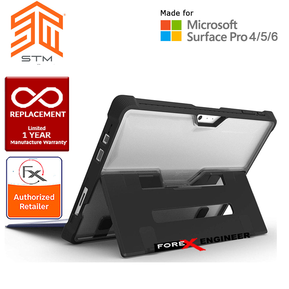 STM Dux case for Microsoft Surface PRO 4 - 5 - 6  with Surface Pen storage - Black color