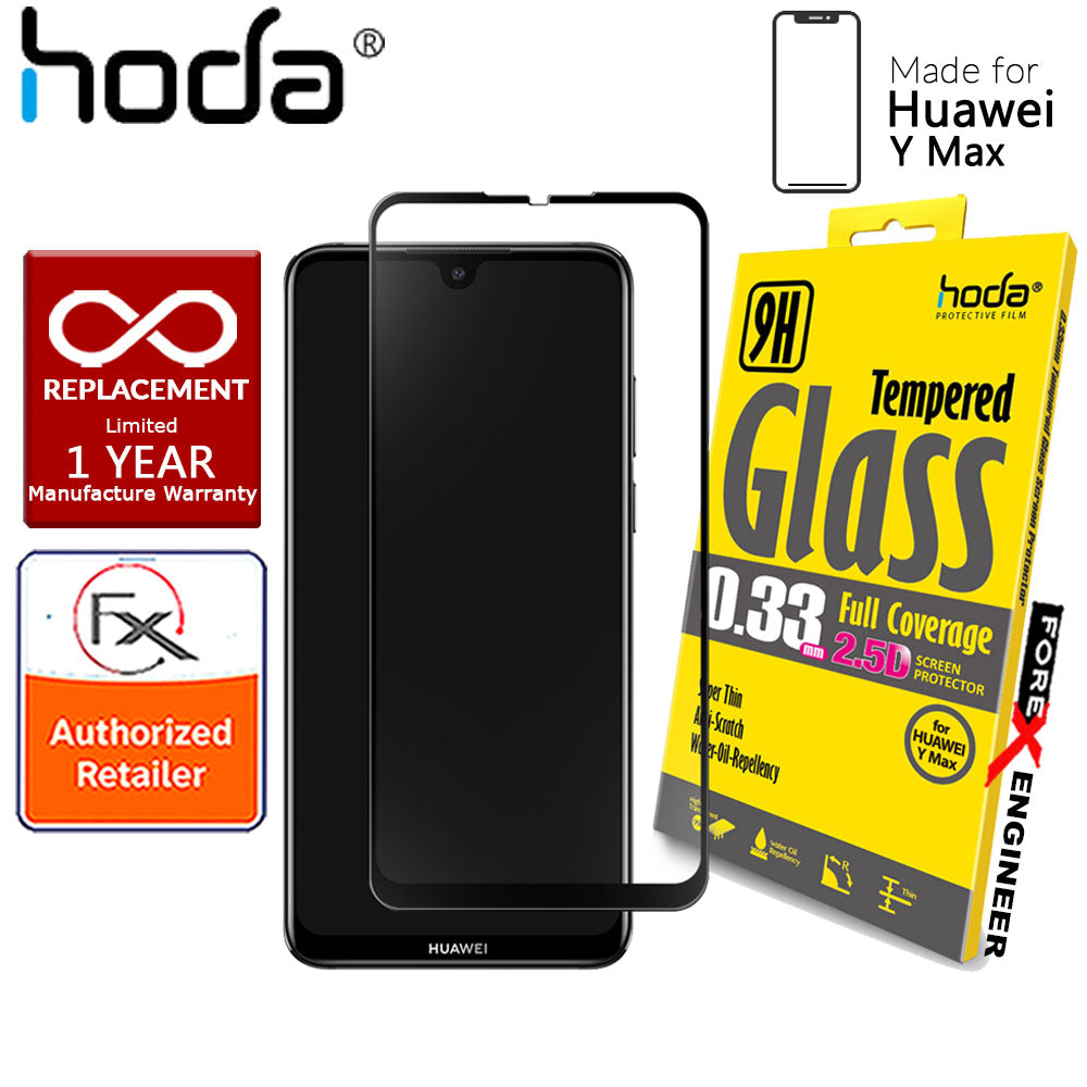 Hoda Tempered Glass Screen Protector for Huawei Y Max - 2.5D 0.33mm Full Coverage Screen Protector