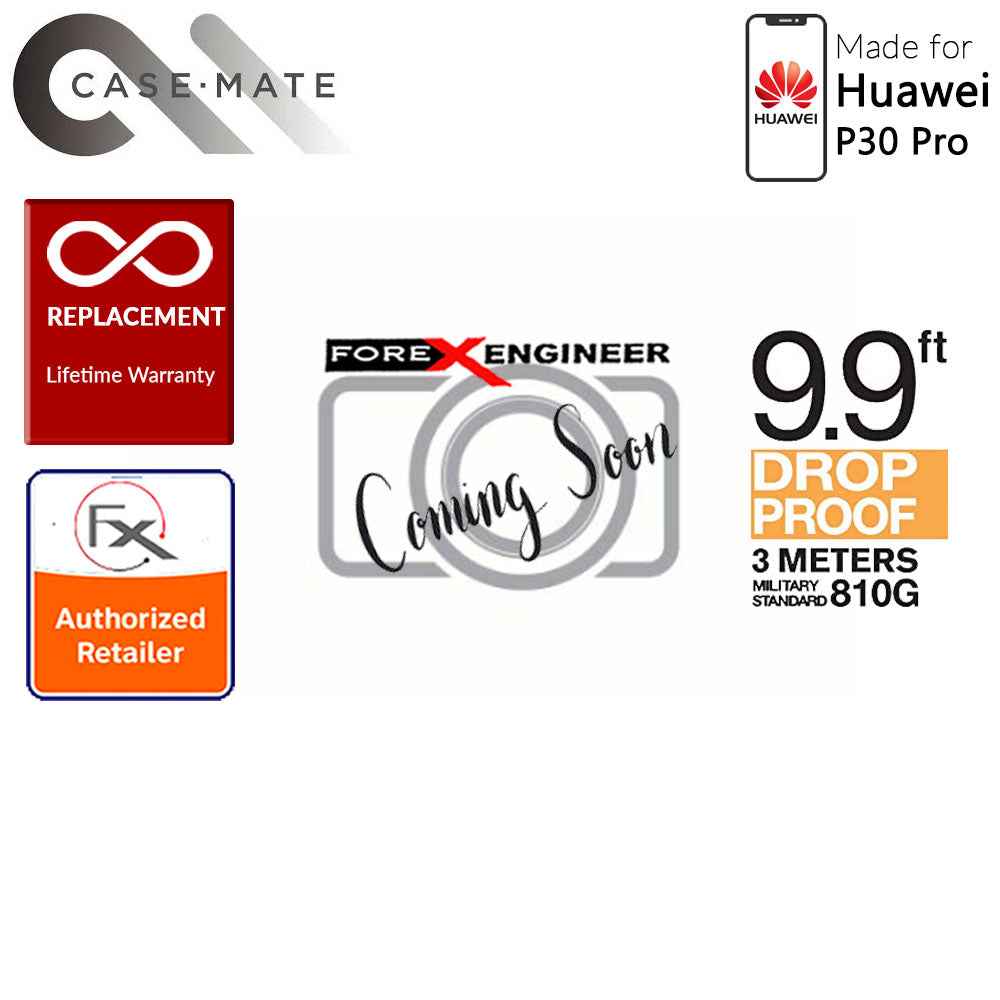 Case-Mate Tough Clear Case for Huawei P30 Pro- 3 meters Drop Protection - Clear