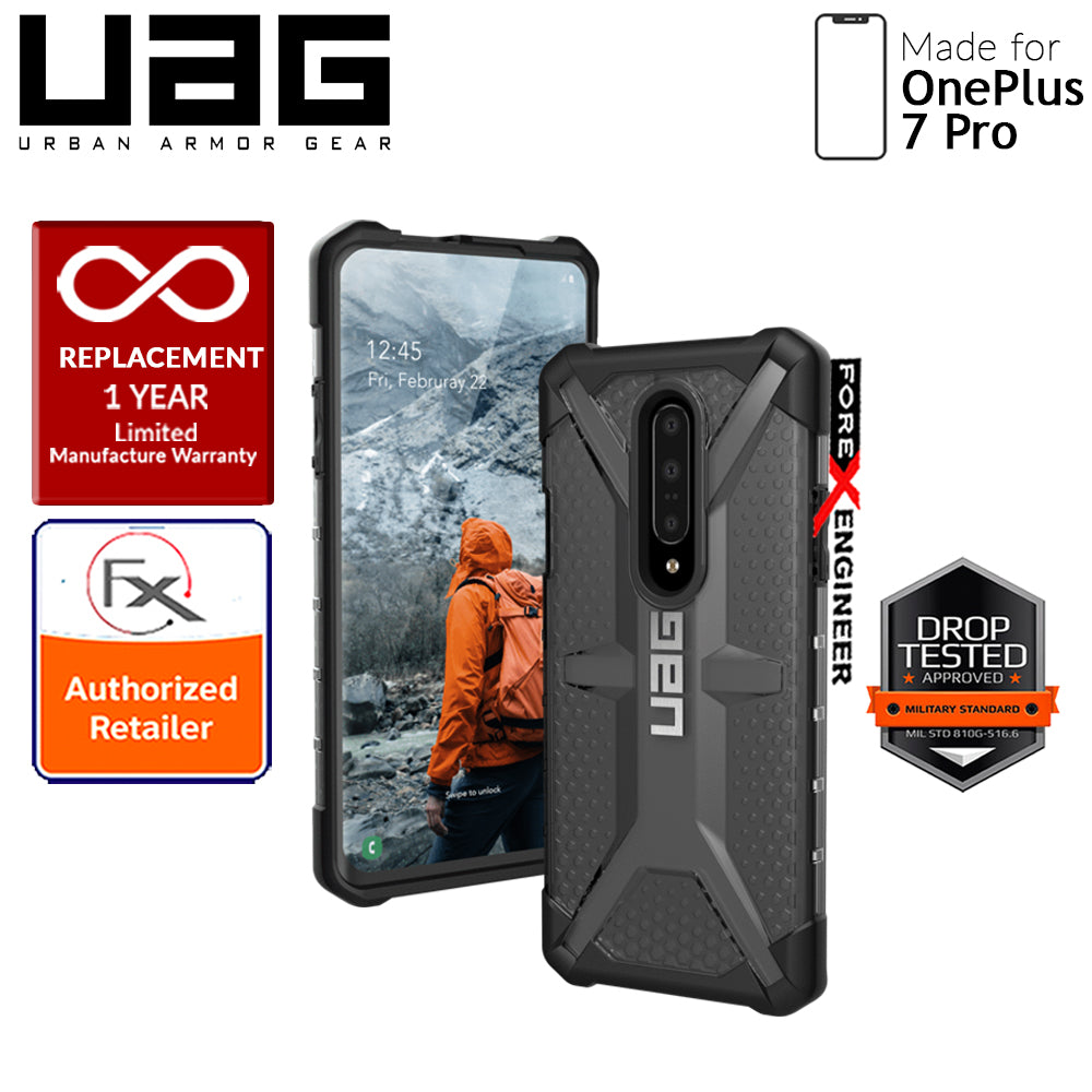 UAG Plasma for OnePlus 7 Pro - Feather-Light Rugged Military Drop Tested - Ash