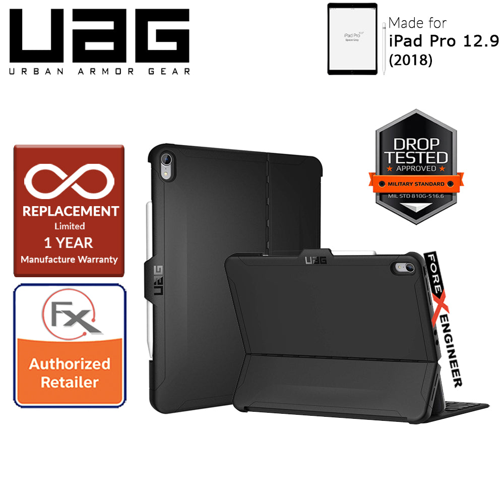 UAG Scout Series for iPad Pro 12.9 inch 2018 - Compatible with Smart Keyboard Folio - Black