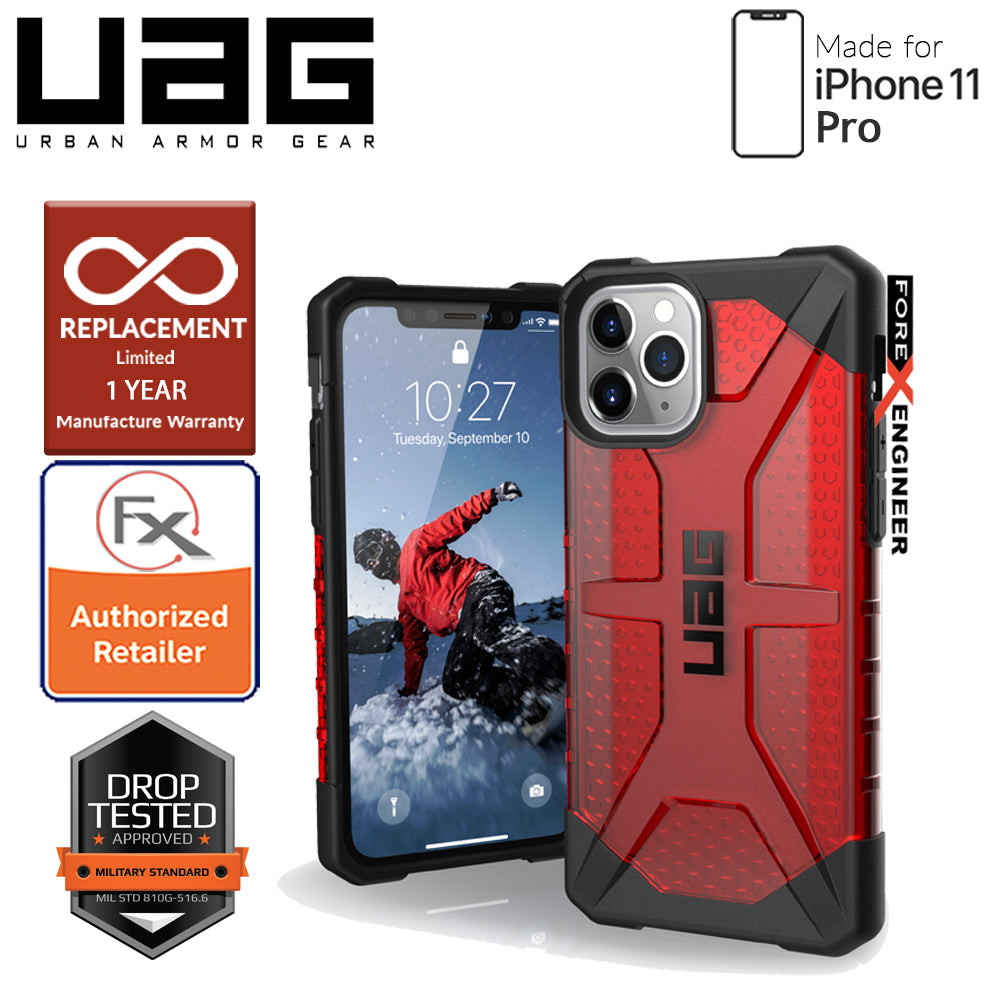 UAG Plasma for iPhone 11 Pro - Feather Light Rugged & Military Drop Tested - Magma