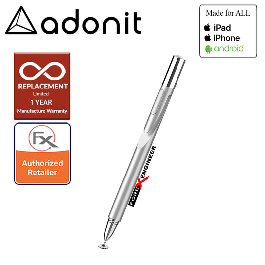Adonit Jot Pro 4.0 ( Silver ) Compatible for All Touchscreens