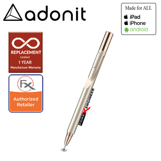 Adonit Jot Pro 4.0 ( Gold ) Compatible for All Touchscreens