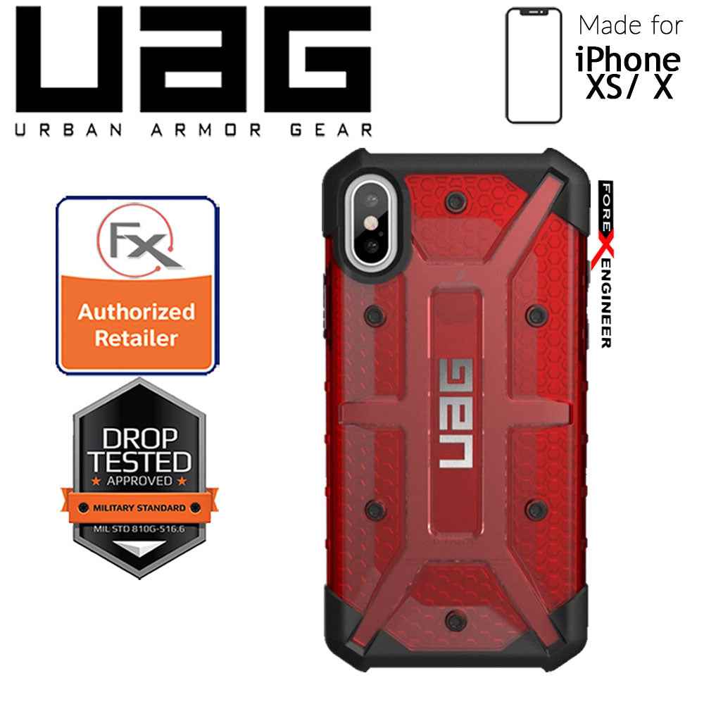 UAG Plasma for iPhone X - Xs Feather-Light Rugged & Military Drop Tested - Magma