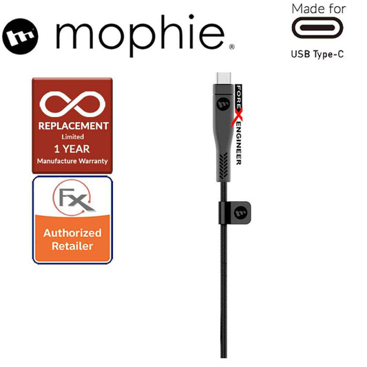 Mophie PRO USB-C Cable to USB-C - 1 M High-performance and heavy-duty - Black