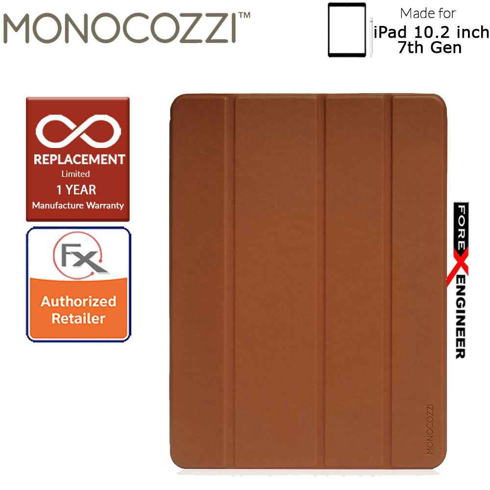 Monocozzi Lucid Plus Folio for iPad 10.2" ( 7th - 8th - 9th Gen ) ( 2019 - 2021 ) with Apple Pencil Slot - Tan Color ( Barcode: 4895199105782 )