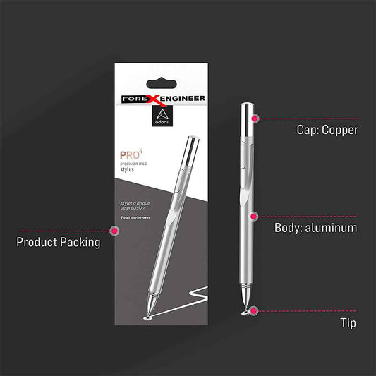 Adonit Jot Pro 4.0 ( Silver ) Compatible for All Touchscreens