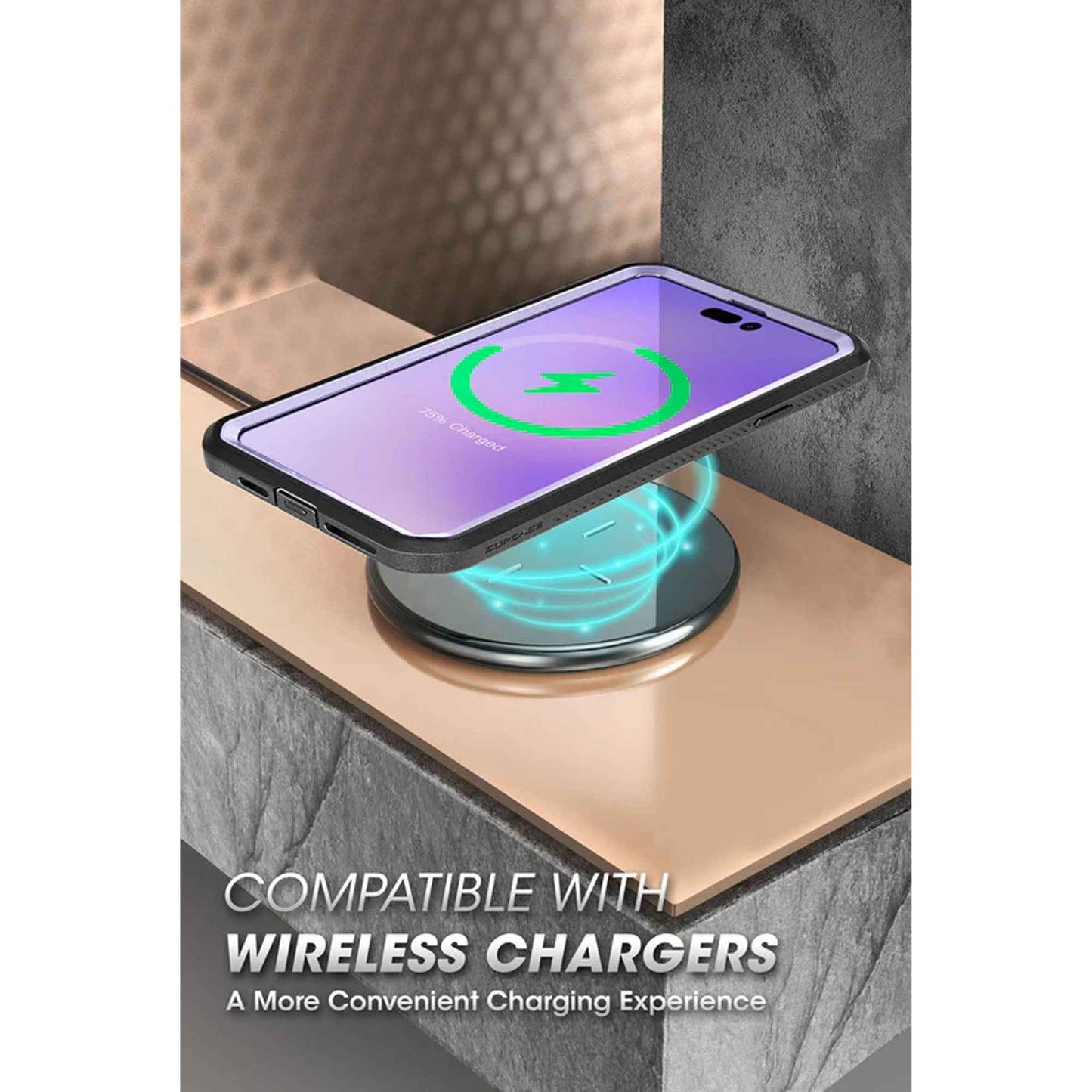 Supcase Unicorn Beetle UB PRO for iPhone 14 Plus - Rugged Case with Built-In Screen Protector - Deep Purple