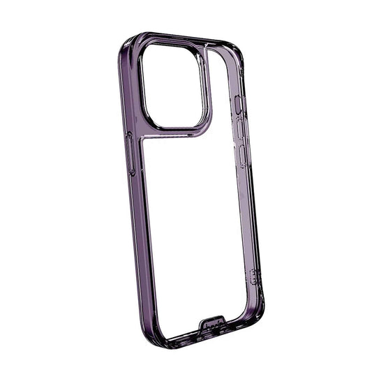 Hoda Crystal Pro Glass Case for iPhone 14 Pro Max Tempered Glass Backplate Military Standard - Purple ( Barcode: 4711103547458 )