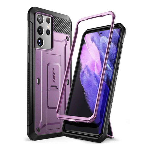 Supcase Unicorn Beetle Pro Rugged Case for Samsung Galaxy S21 Ultra - Metallic Purple (Barcode: 843439136021 )